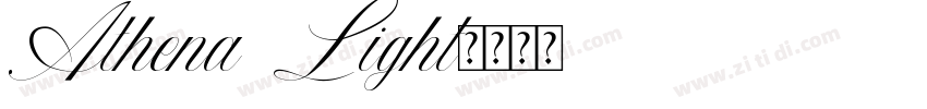 Athena Light字体转换